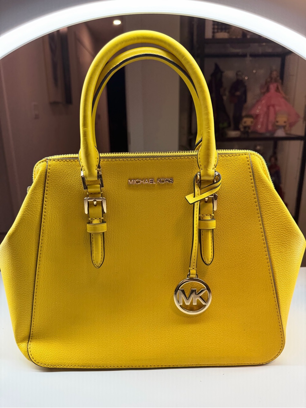 Michael Kors Bright Yellow Leather Satchel